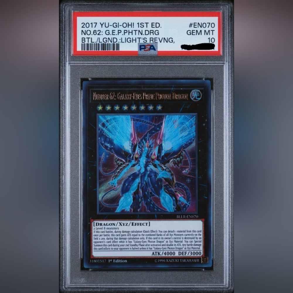 💎Number 62: Galaxy Eyes Prime Photon Dragon PSA Gem Mint 10💎